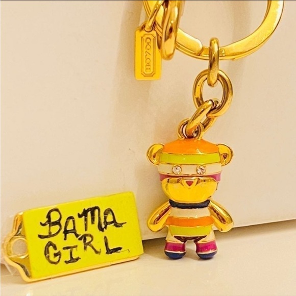 Coach Rainbow Bear Keychain/ Bag Charm - Picture 1 of 13